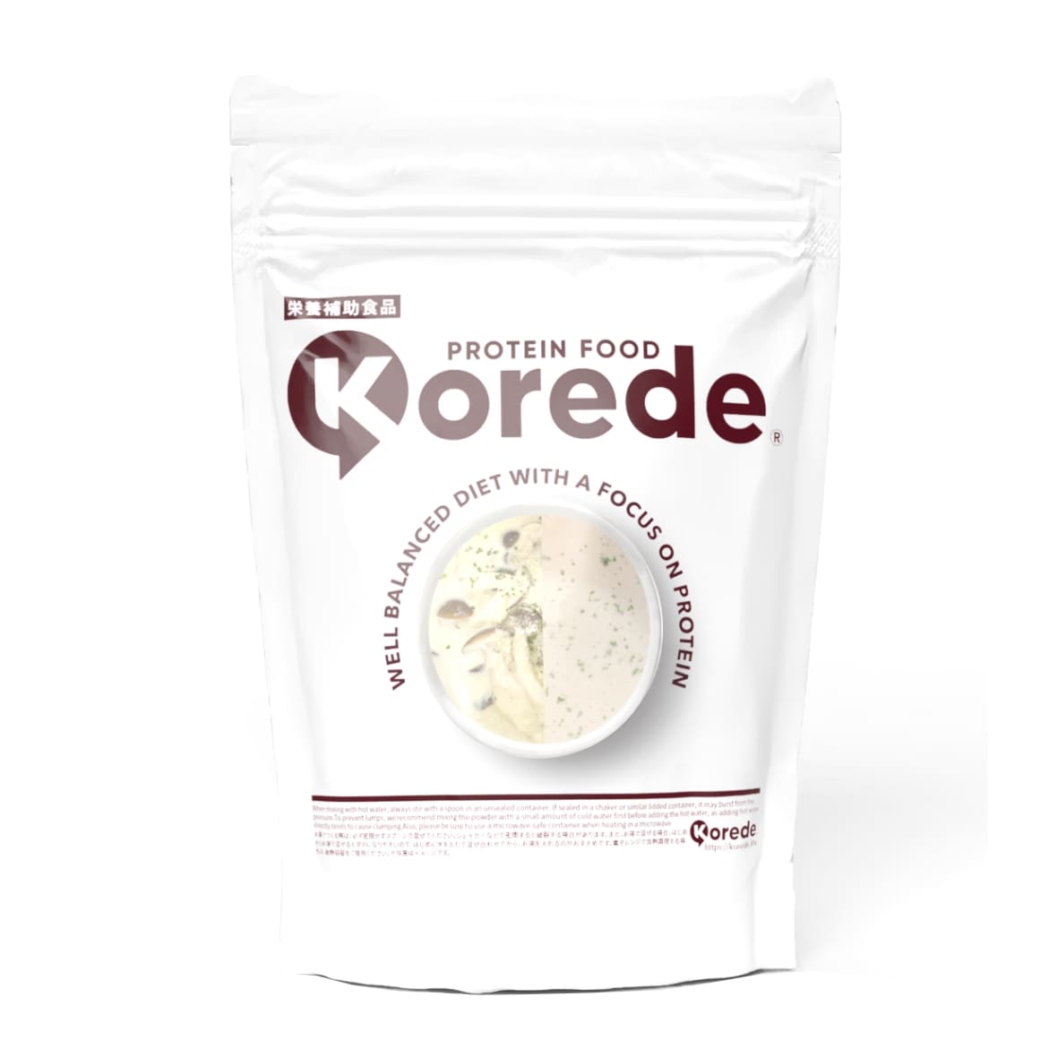 きのこチーズプロテインスープ